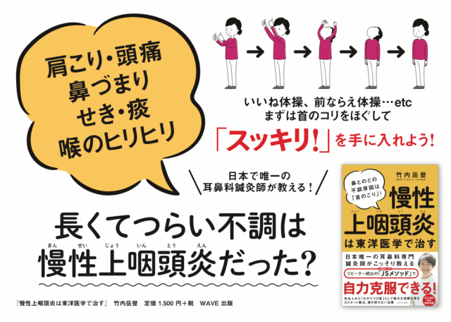 長くて辛い不調は慢性上咽頭炎だった?