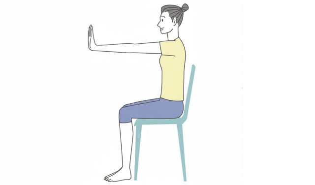 腕と首の連動ストレッチ